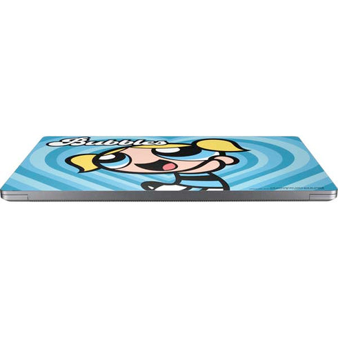 Cartoon Network Powerpuff Girls Bubbles Blue Hearts Universal Laptop 16in (13 x 9.4in) Skin